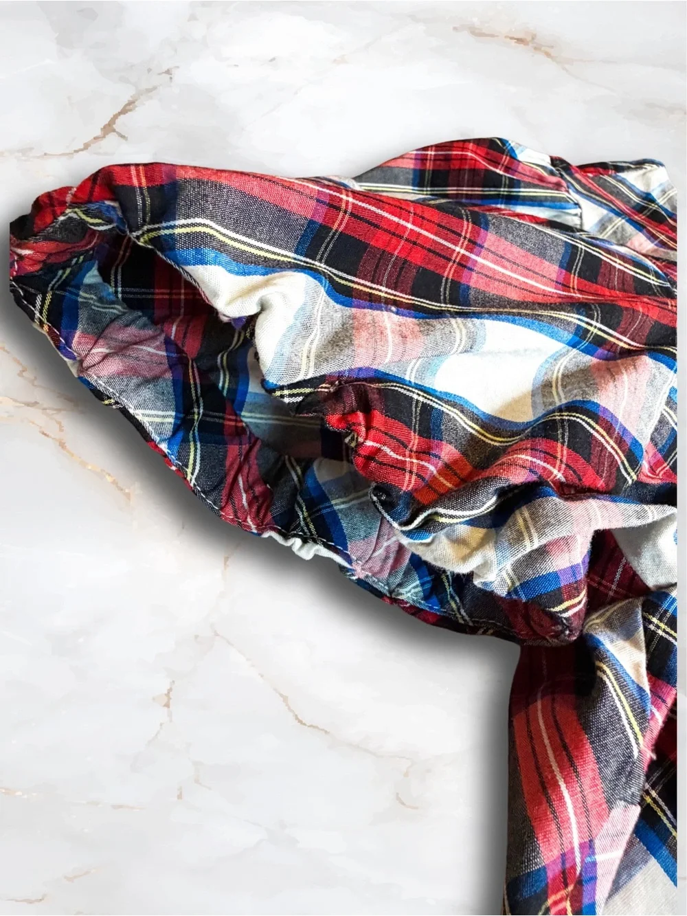 J.Crew Tartan Plaid Puff Sleeve Poplin Blouse XS